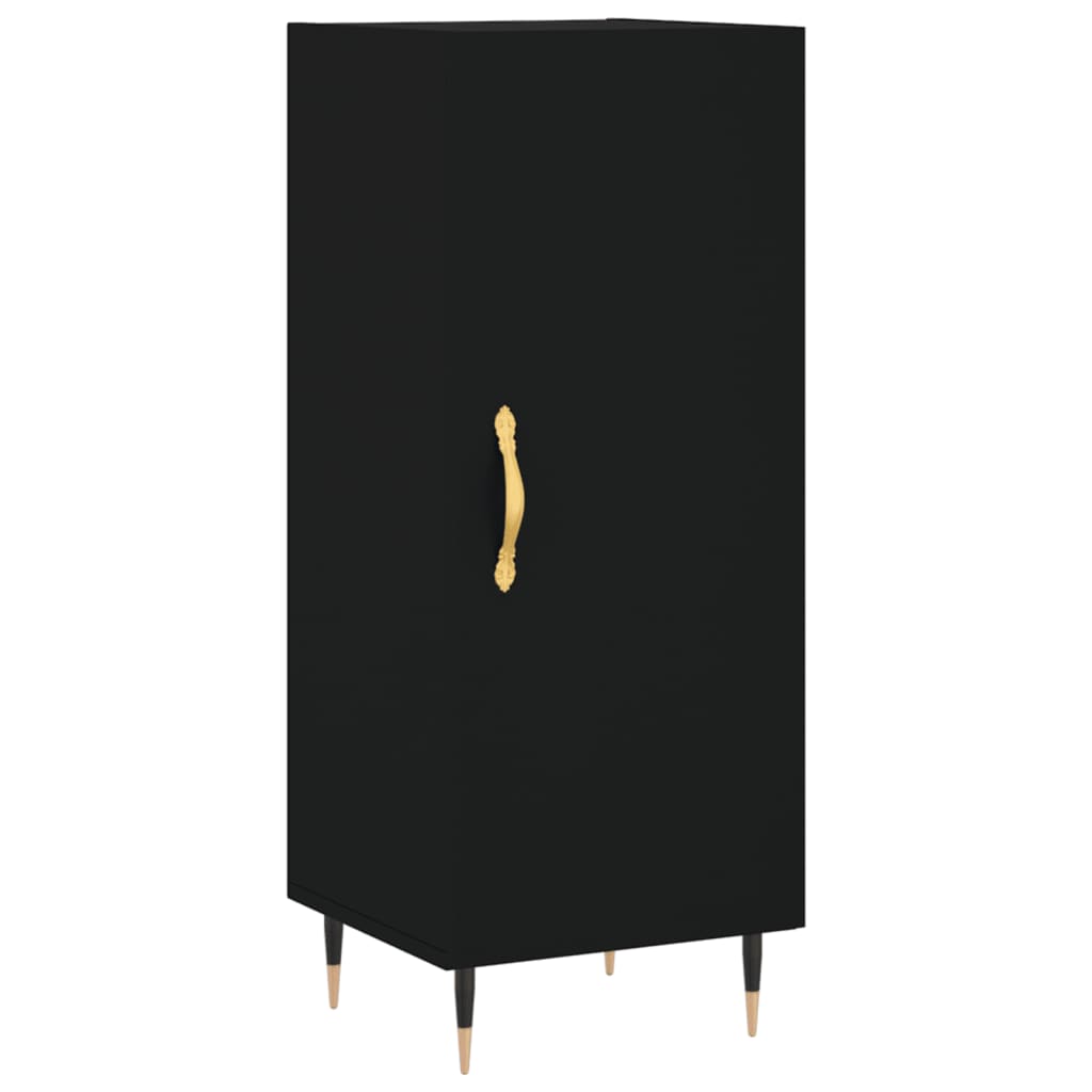 Credenza Nera 34,5x34x180 cm in Legno Multistrato 3199154