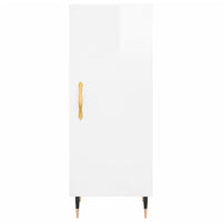 Credenza 34,5x34x180 cm in Legno Multistrato Bianco Lucido 3199155