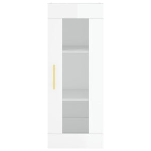 Credenza 34,5x34x180 cm in Legno Multistrato Bianco Lucido 3199163