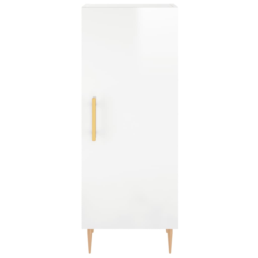 Credenza 34,5x34x180 cm in Legno Multistrato Bianco Lucido 3199163