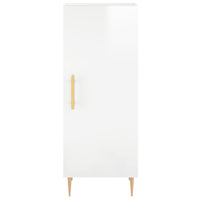 Credenza 34,5x34x180 cm in Legno Multistrato Bianco Lucido 3199163