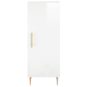 Credenza 34,5x34x180 cm in Legno Multistrato Bianco Lucido 3199163