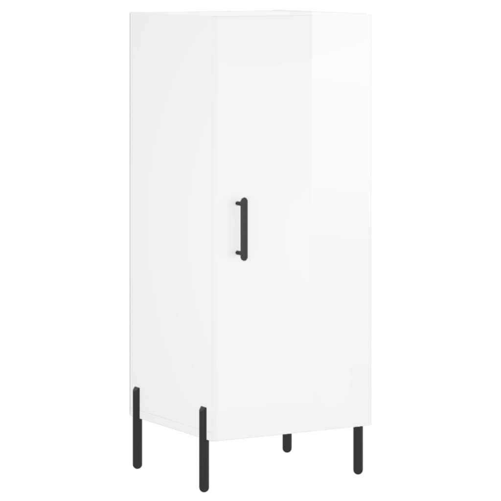 Credenza 34,5x34x180 cm in Legno Multistrato Bianco Lucido 3199179