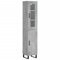 Credenza Grigio Cemento 34,5x34x180 cm in Legno Multistrato 3199197