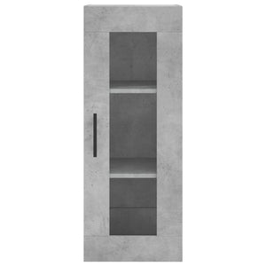 Credenza Grigio Cemento 34,5x34x180 cm in Legno Multistrato 3199197