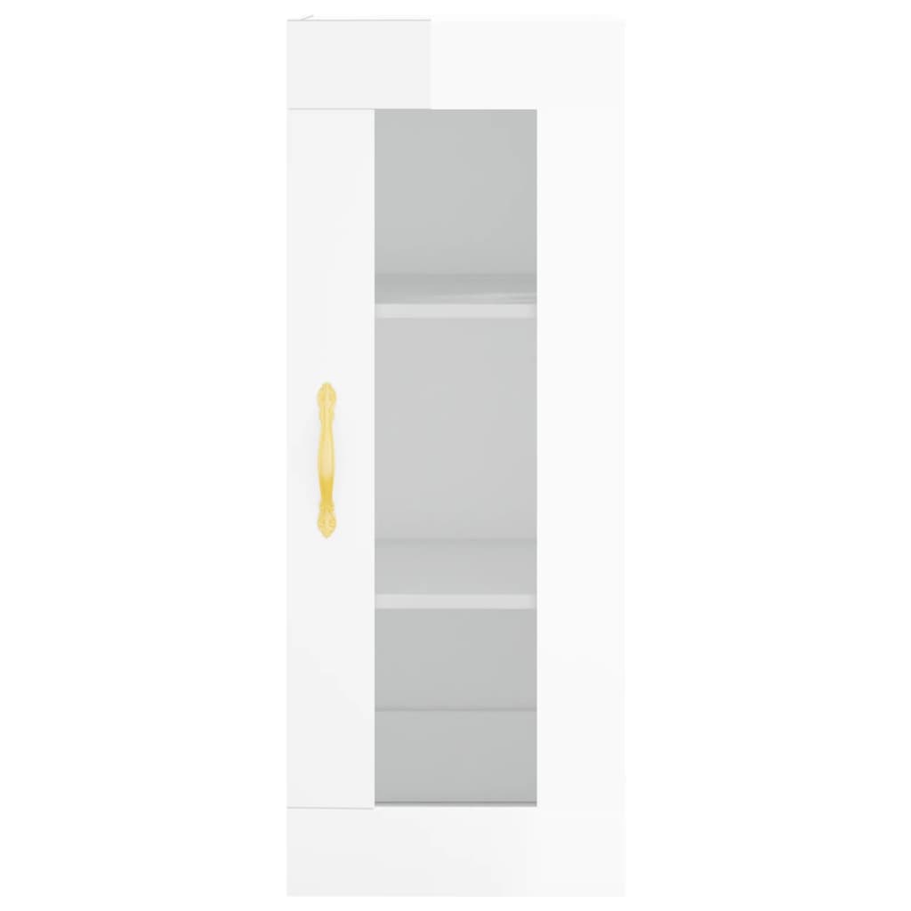 Credenza 34,5x34x180 cm in Legno Multistrato Bianco Lucido 3199219