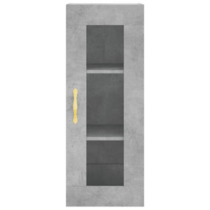 Credenza Grigio Cemento 34,5x34x180 cm in Legno Multistrato 3199221