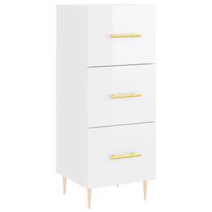 Credenza 34,5x34x180 cm in Legno Multistrato Bianco Lucido 3199227