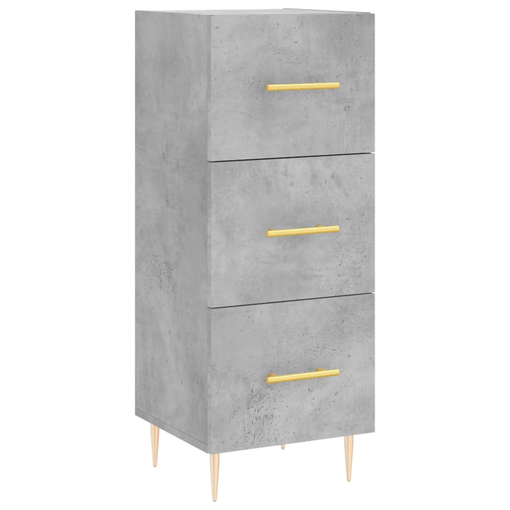 Credenza Grigio Cemento 34,5x34x180 cm in Legno Multistrato 3199229