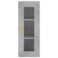 Credenza Grigio Cemento 34,5x34x180 cm in Legno Multistrato 3199229