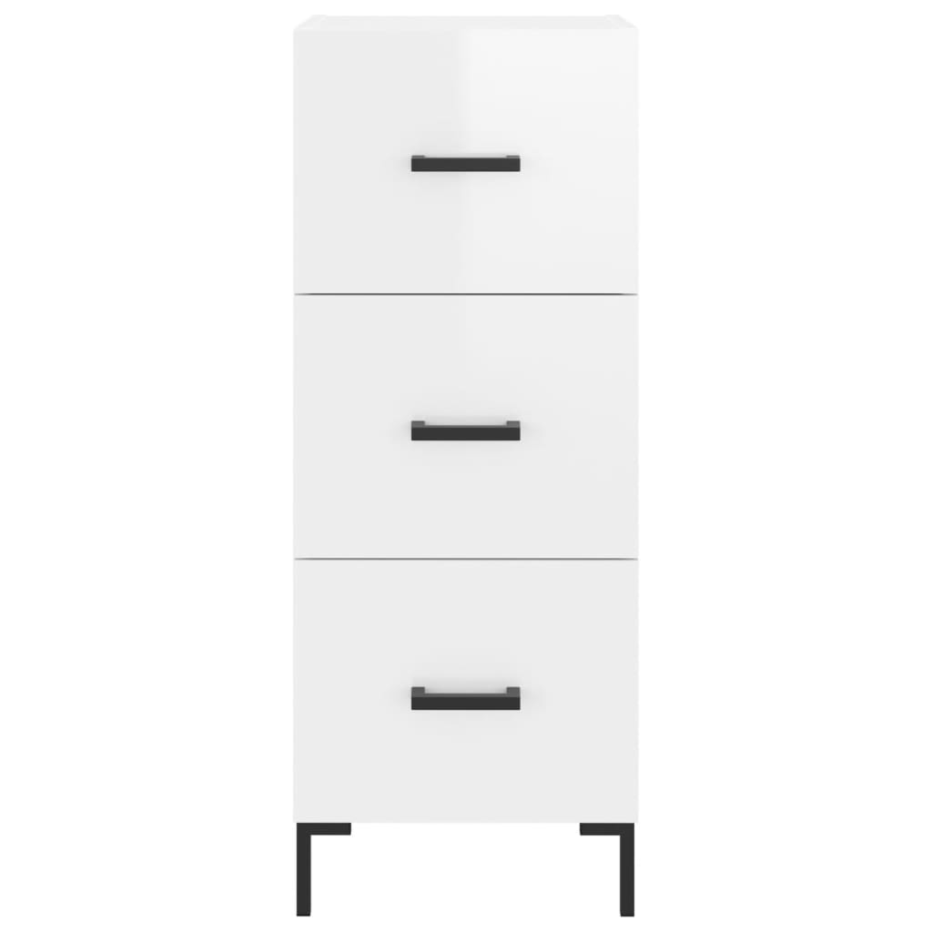 Credenza 34,5x34x180 cm in Legno Multistrato Bianco Lucido 3199235