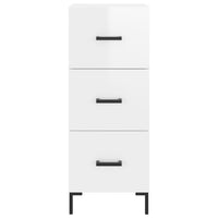 Credenza 34,5x34x180 cm in Legno Multistrato Bianco Lucido 3199235