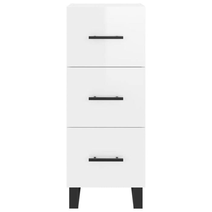 Credenza 34,5x34x180 cm in Legno Multistrato Bianco Lucido 3199259