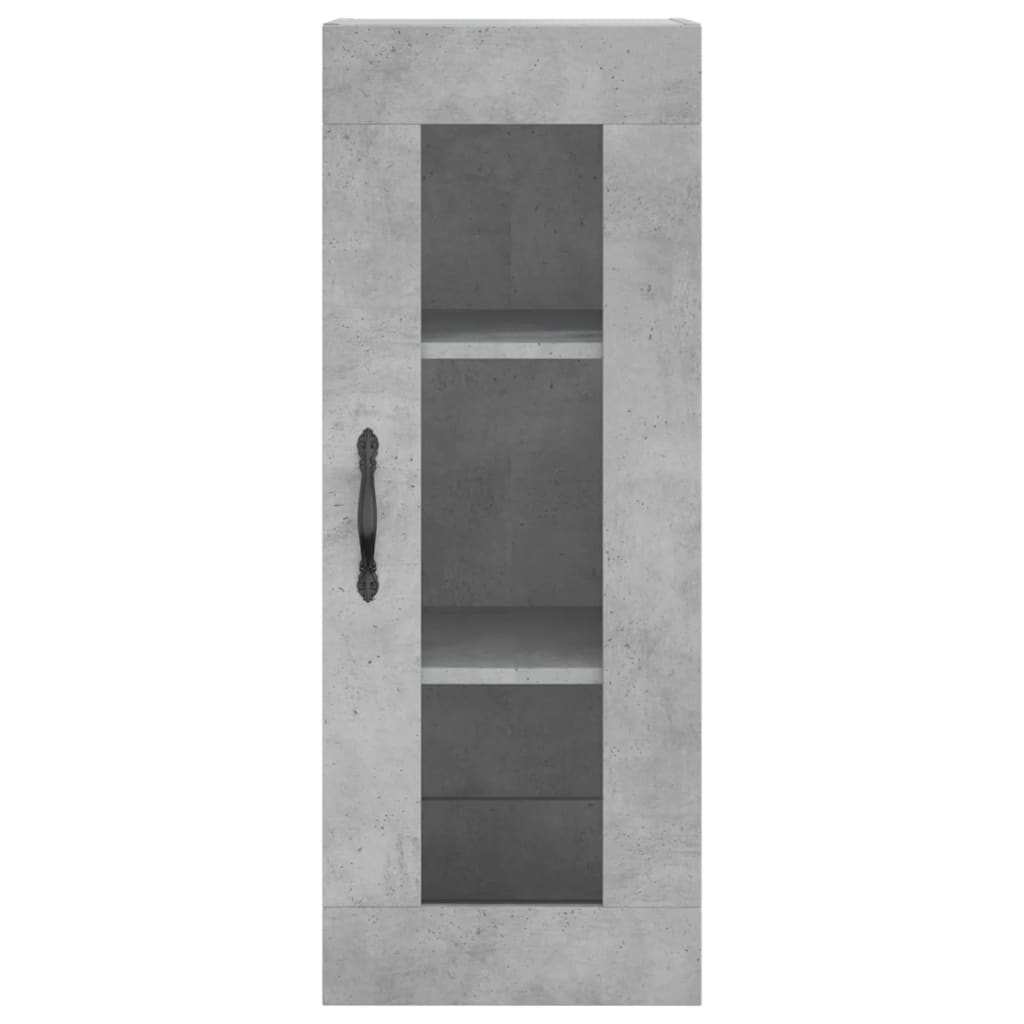 Credenza Grigio Cemento 34,5x34x180 cm in Legno Multistrato 3199269