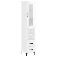 Credenza 34,5x34x180 cm in Legno Multistrato Bianco Lucido 3199299