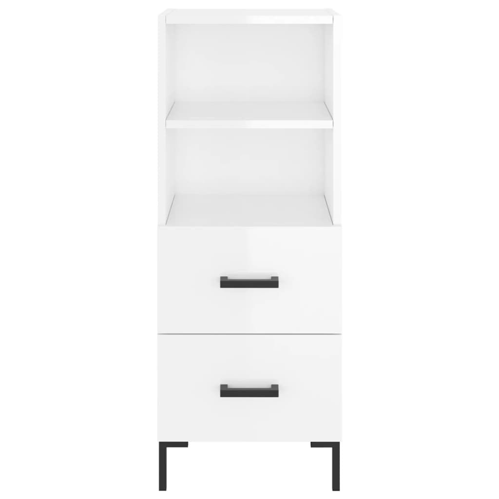 Credenza 34,5x34x180 cm in Legno Multistrato Bianco Lucido 3199299