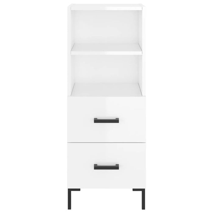 Credenza 34,5x34x180 cm in Legno Multistrato Bianco Lucido 3199299