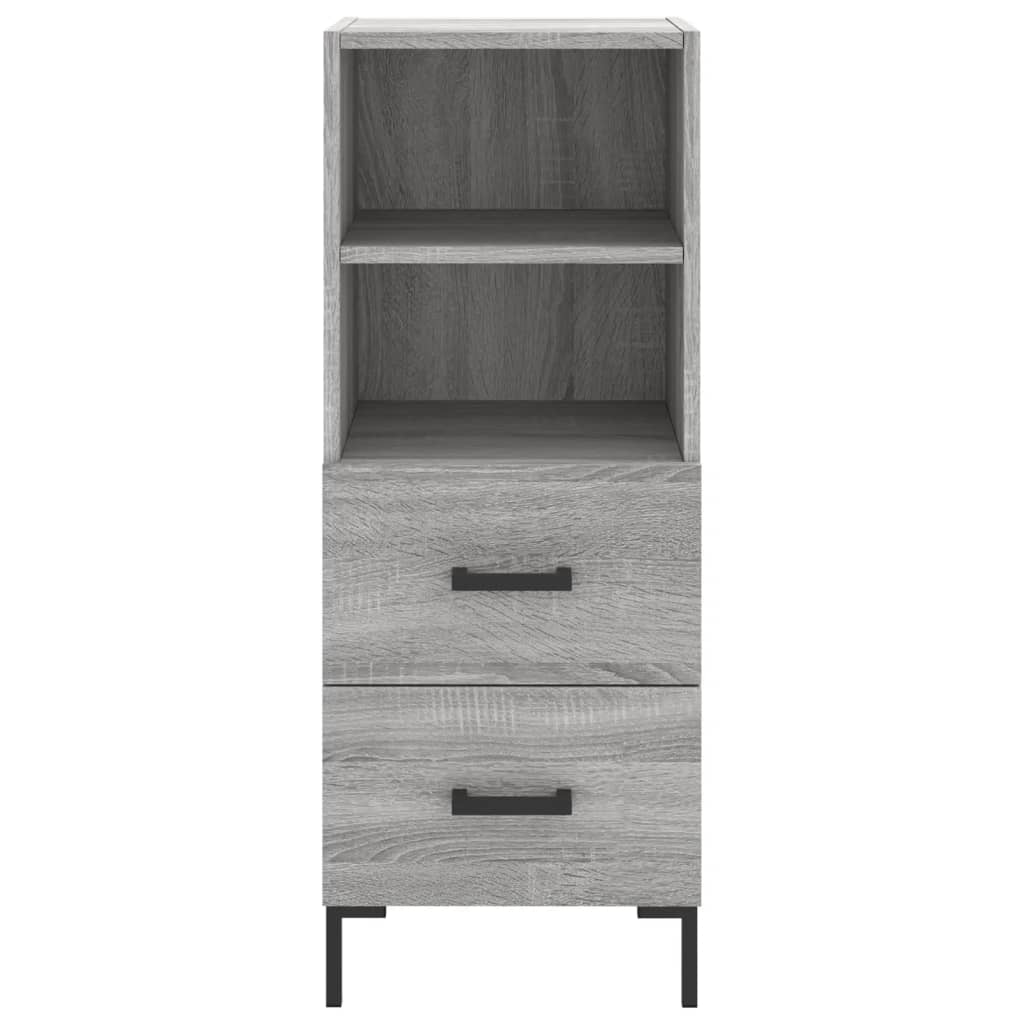 Credenza Grigio Sonoma 34,5x34x180 cm in Legno Multistrato 3199303