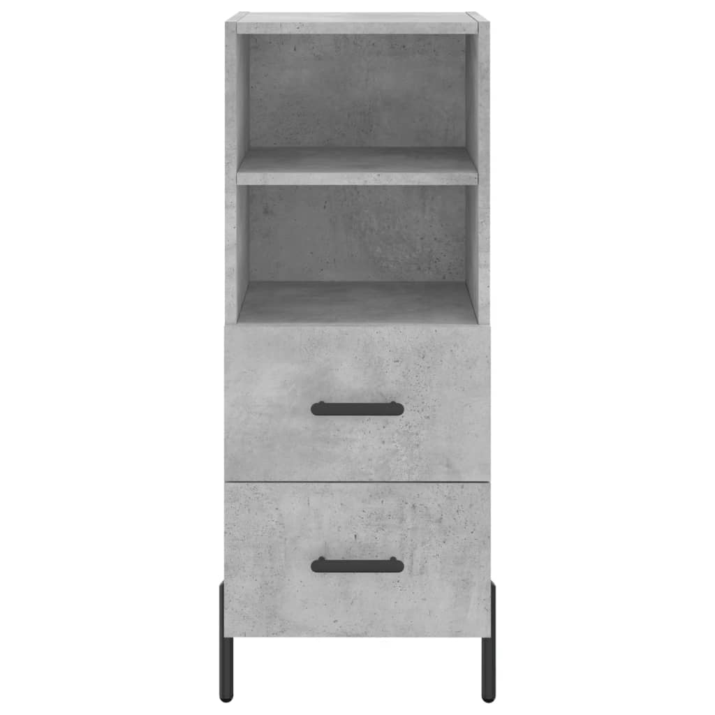 Credenza Grigio Cemento 34,5x34x180 cm in Legno Multistrato 3199309