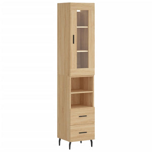 Credenza Rovere Sonoma 34,5x34x180 cm in Legno Multistrato 3199316