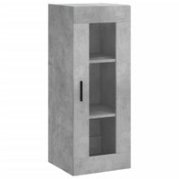 Credenza Grigio Cemento 34,5x34x180 cm in Legno Multistrato 3199317