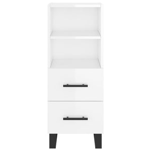 Credenza 34,5x34x180 cm in Legno Multistrato Bianco Lucido 3199323