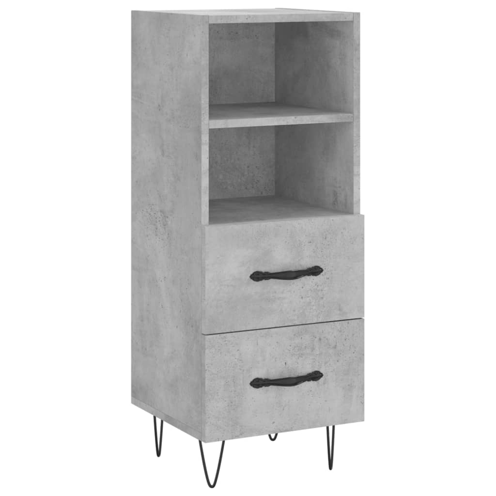 Credenza Grigio Cemento 34,5x34x180 cm in Legno Multistrato 3199333