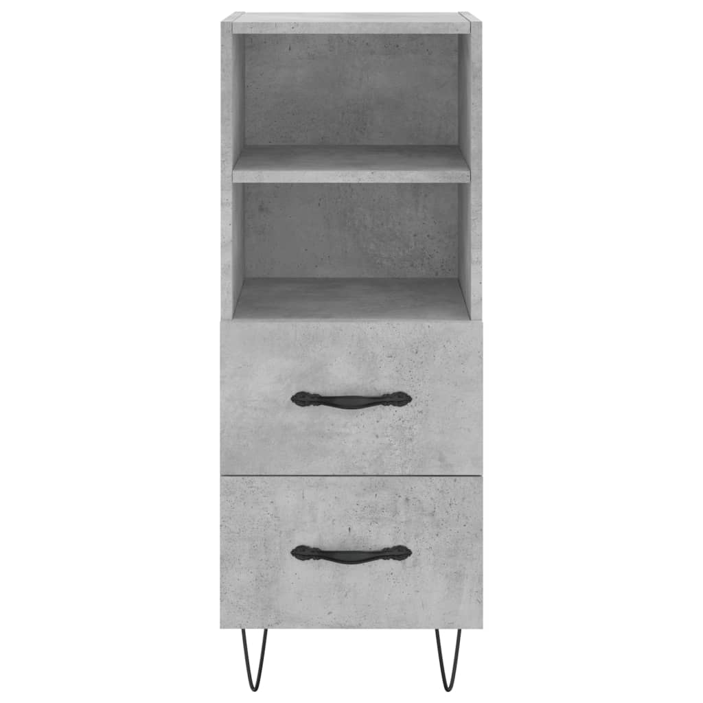 Credenza Grigio Cemento 34,5x34x180 cm in Legno Multistrato 3199333