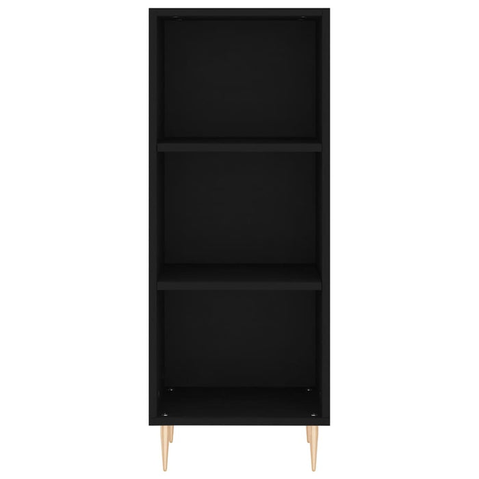 Credenza Nera 34,5x34x180 cm in Legno Multistrato 3199354