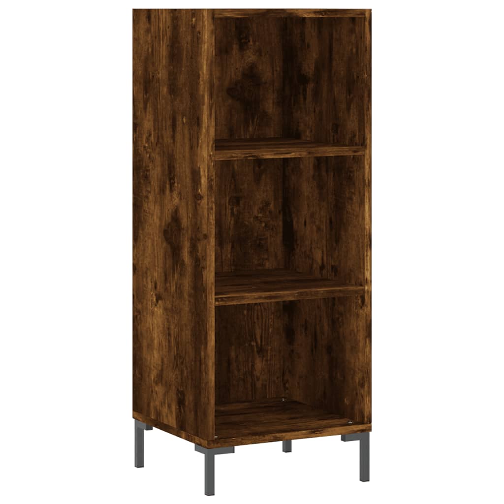 Credenza Rovere Fumo 34,5x34x180 cm in Legno Multistrato 3199366