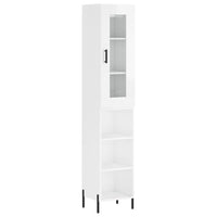 Credenza 34,5x34x180 cm in Legno Multistrato Bianco Lucido 3199371