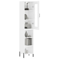 Credenza 34,5x34x180 cm in Legno Multistrato Bianco Lucido 3199371