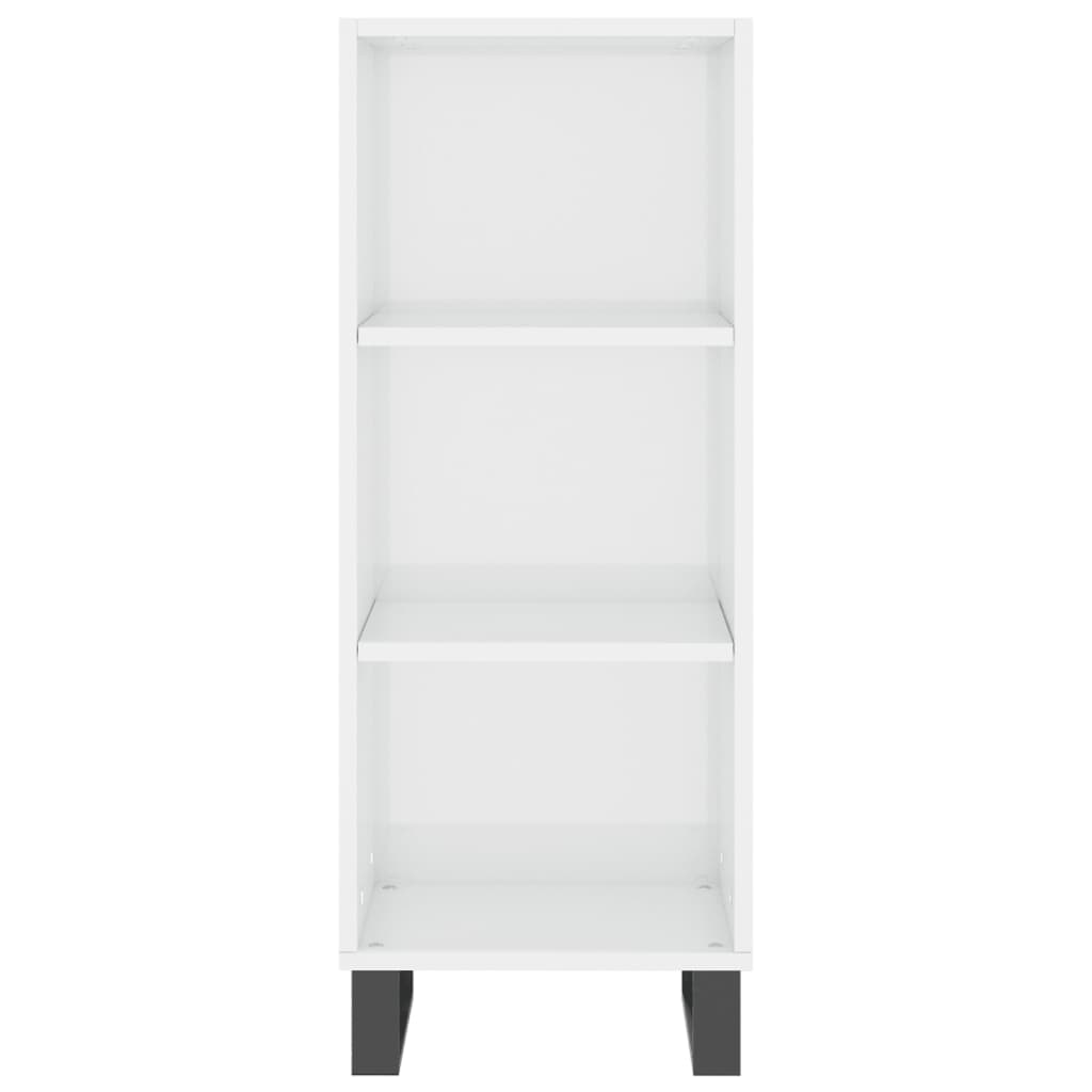 Credenza 34,5x34x180 cm in Legno Multistrato Bianco Lucido 3199387