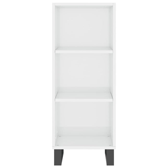 Credenza 34,5x34x180 cm in Legno Multistrato Bianco Lucido 3199387