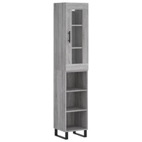 Credenza Grigio Sonoma 34,5x34x180 cm in Legno Multistrato 3199391