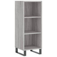 Credenza Grigio Sonoma 34,5x34x180 cm in Legno Multistrato 3199391