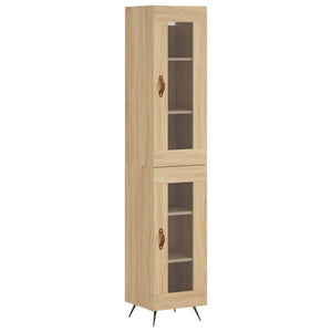 Credenza Rovere Sonoma 34,5x34x180 cm in Legno Multistrato 3199404