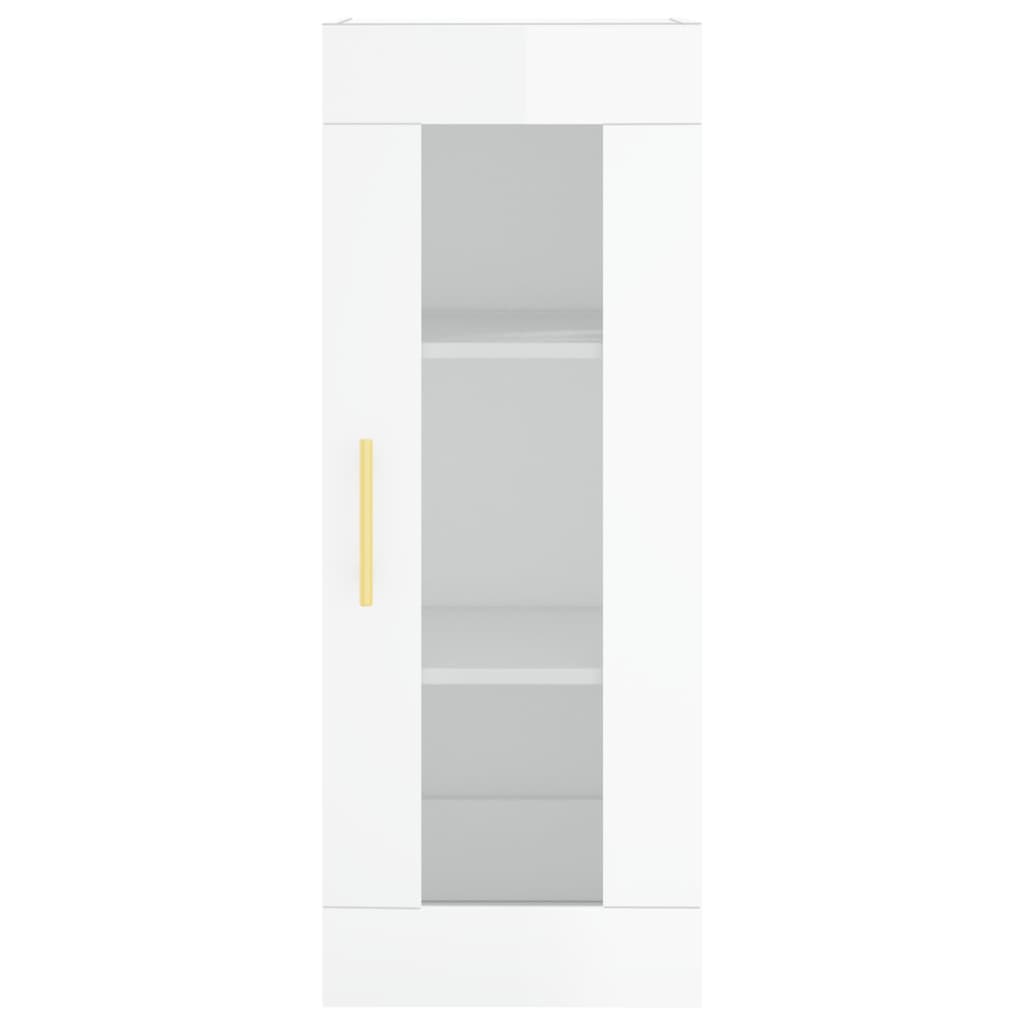 Credenza 34,5x34x180 cm in Legno Multistrato Bianco Lucido 3199419