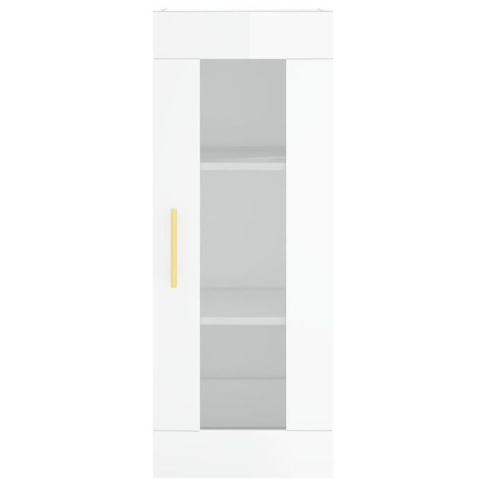 Credenza 34,5x34x180 cm in Legno Multistrato Bianco Lucido 3199419