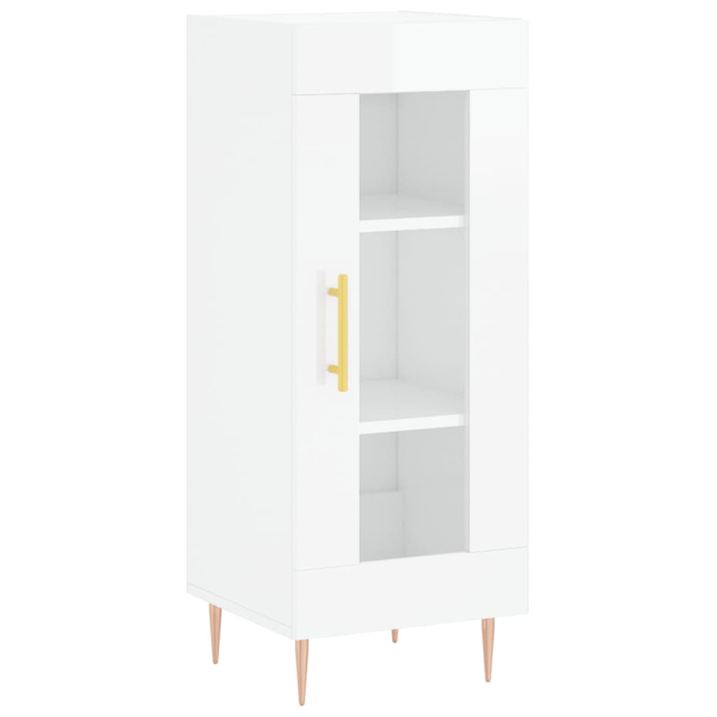 Credenza 34,5x34x180 cm in Legno Multistrato Bianco Lucido 3199419