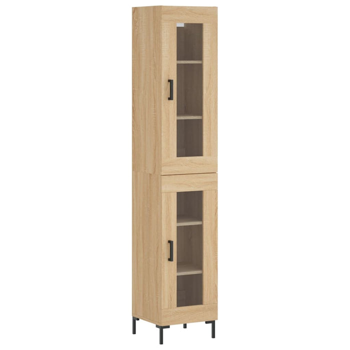 Credenza Rovere Sonoma 34,5x34x180 cm in Legno Multistrato 3199428