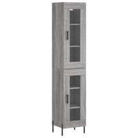 Credenza Grigio Sonoma 34,5x34x180 cm in Legno Multistratocod mxl 125946