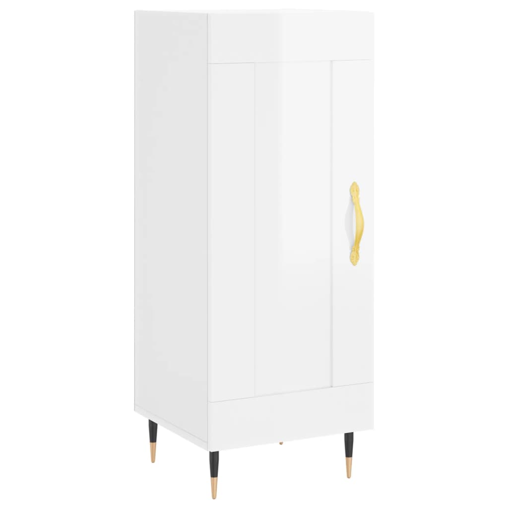 Credenza 34,5x34x180 cm in Legno Multistrato Bianco Lucido 3199475