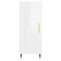 Credenza 34,5x34x180 cm in Legno Multistrato Bianco Lucido 3199475