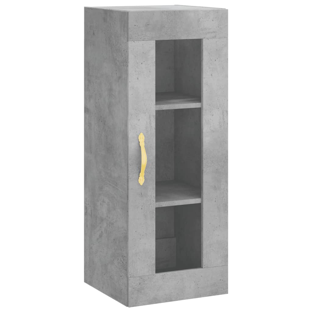 Credenza Grigio Cemento 34,5x34x180 cm in Legno Multistrato 3199477