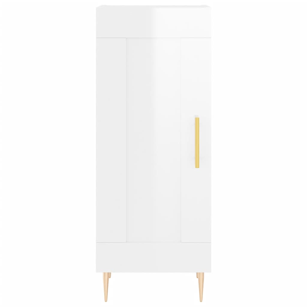 Credenza 34,5x34x180 cm in Legno Multistrato Bianco Lucido 3199483