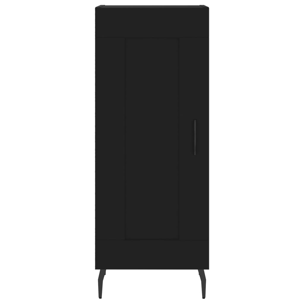 Credenza Nera 34,5x34x180 cm in Legno Multistrato 3199506