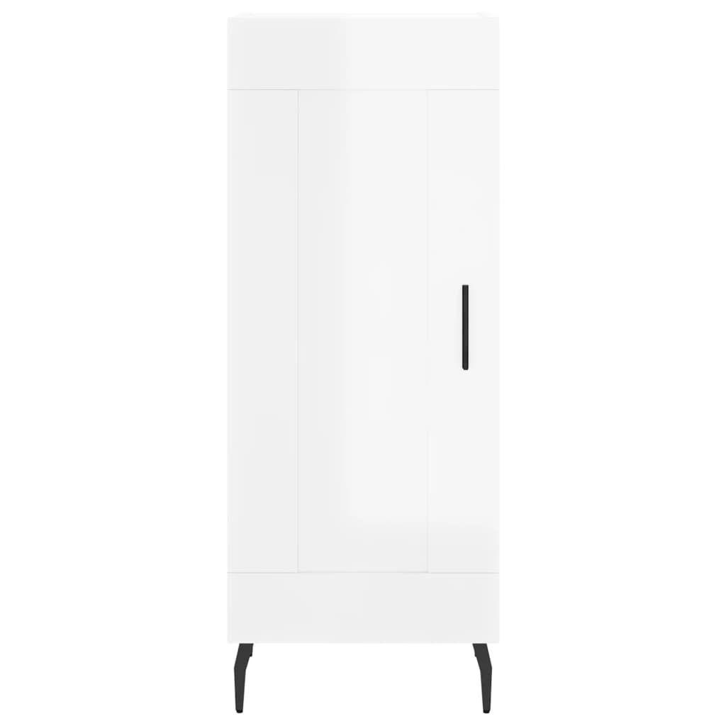 Credenza 34,5x34x180 cm in Legno Multistrato Bianco Lucido 3199507