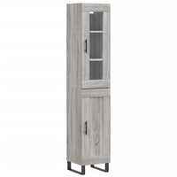 Credenza Grigio Sonoma 34,5x34x180 cm in Legno Multistrato 3199519