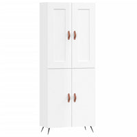 Credenza Bianco Lucido 69,5x34x180 cm in Legno Multistratocod mxl 78236